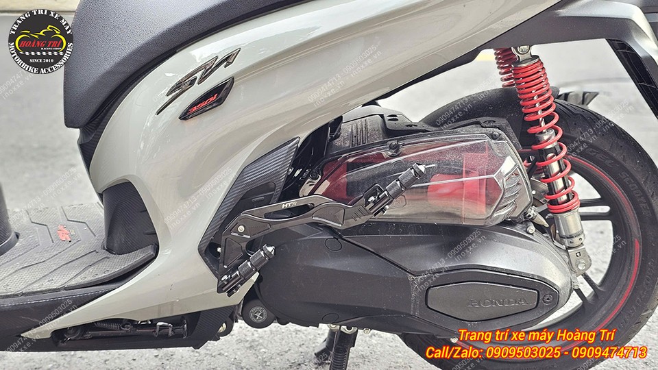 Gác chân phụ HTR độ cho xe SH