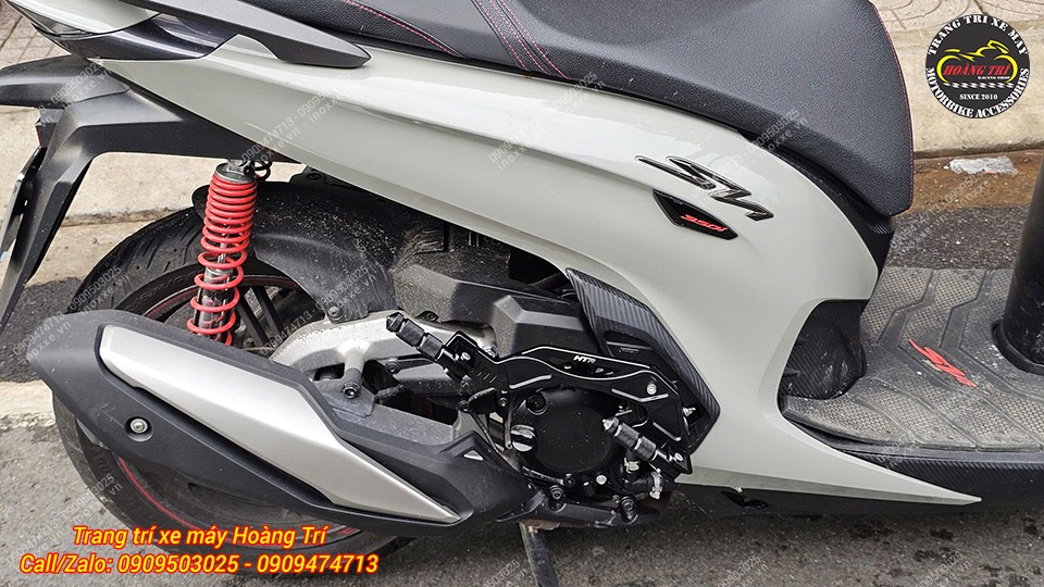 Gác chân phụ HTR độ cho xe SH