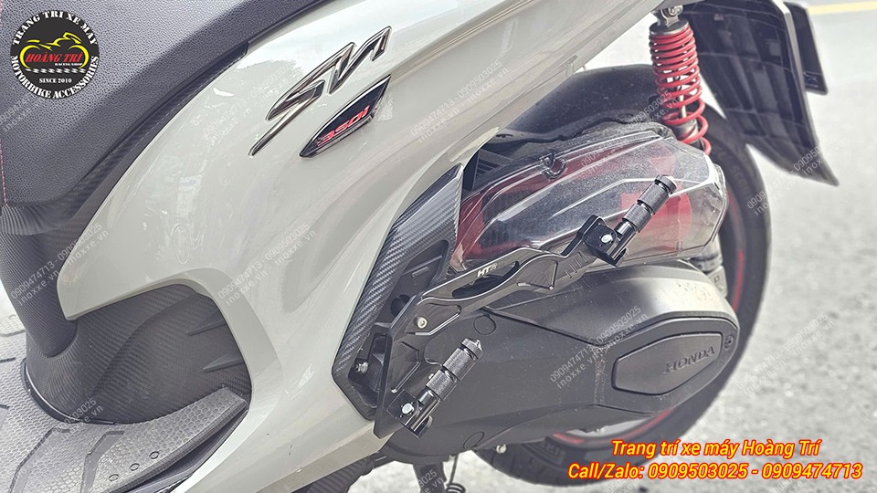 Gác chân phụ HTR độ cho xe SH