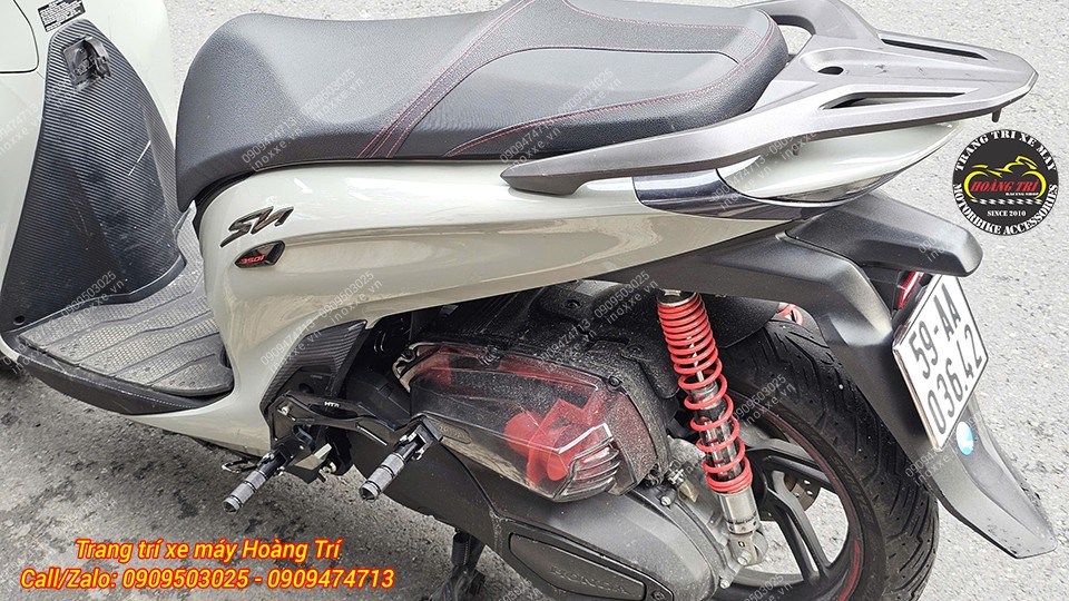 Gác chân phụ HTR độ cho xe SH