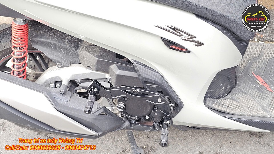 Gác chân phụ HTR độ cho xe SH