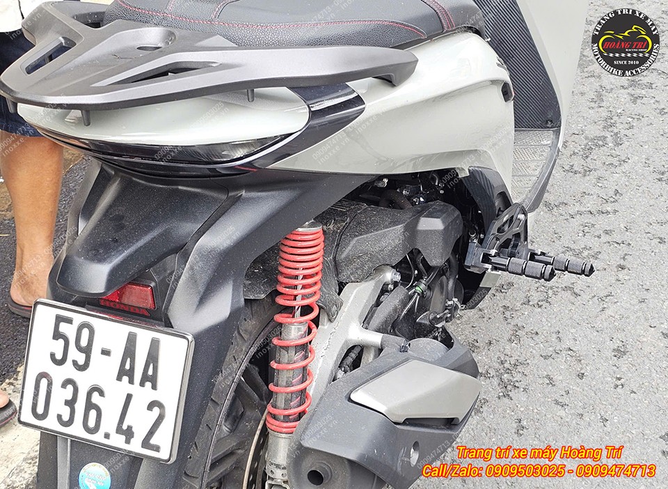 Gác chân phụ HTR độ cho xe SH