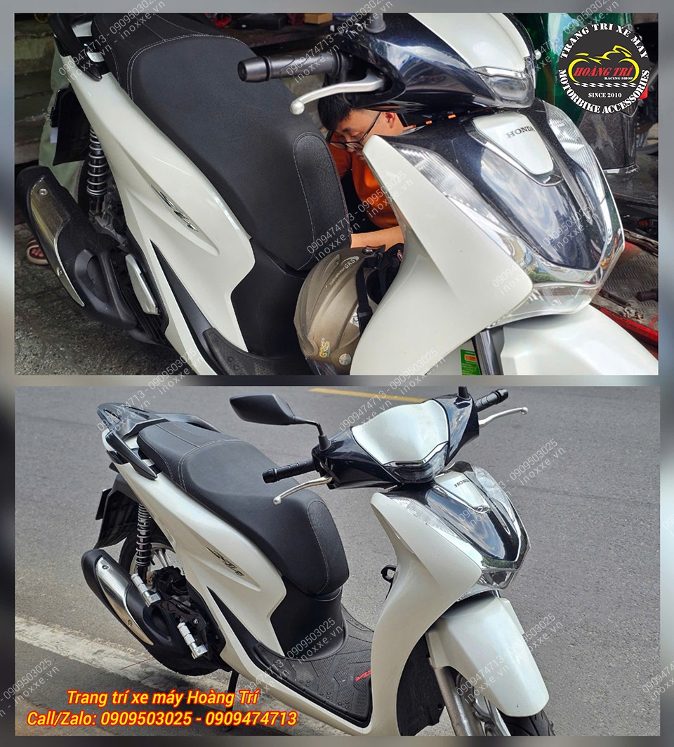 Gác chân phụ HTR nhôm CNC cho xe SH