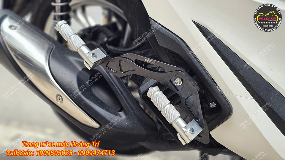 Gác chân phụ HTR nhôm CNC cho xe SH