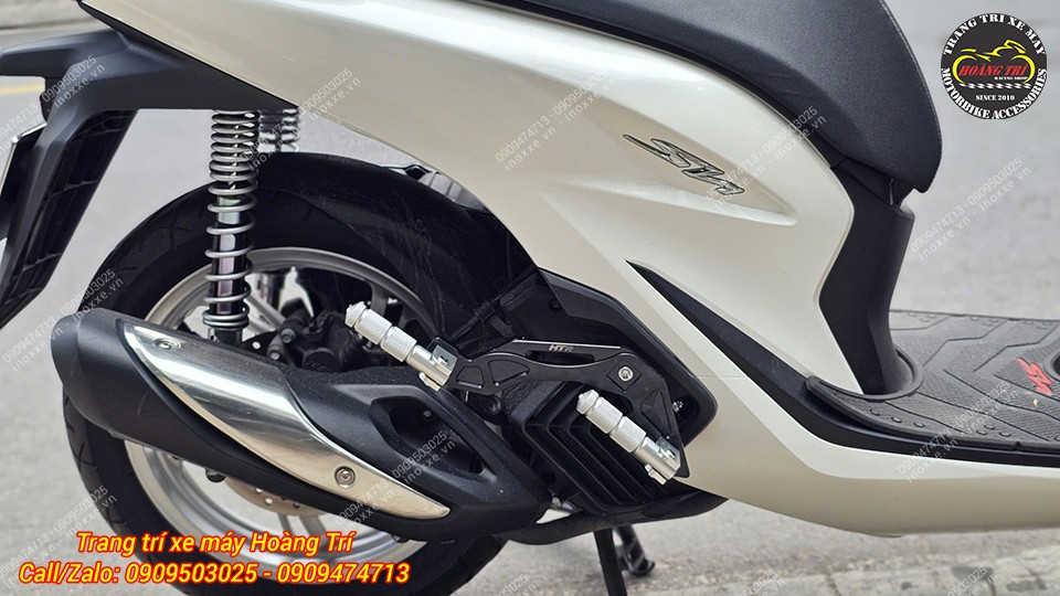 Gác chân phụ HTR nhôm CNC cho xe SH