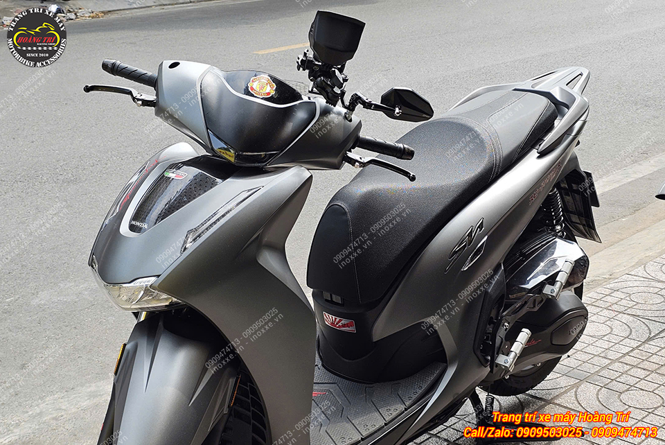 Gác chân phụ HTR nhôm CNC cho xe SH