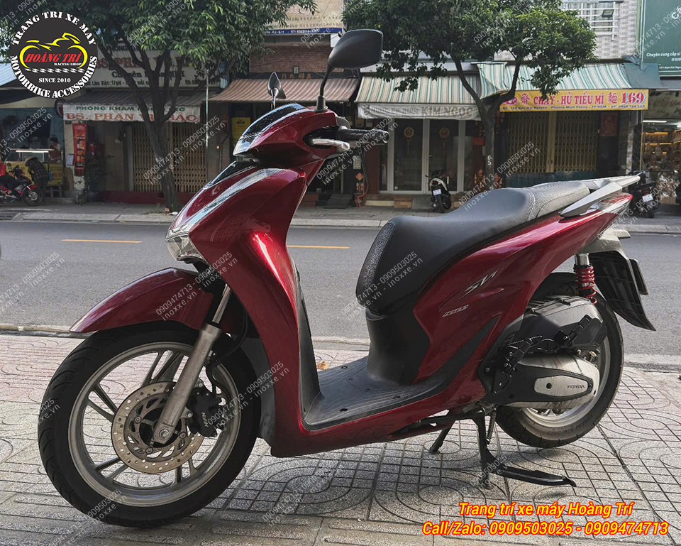 Gác chân phụ HTR nhôm CNC cho xe SH