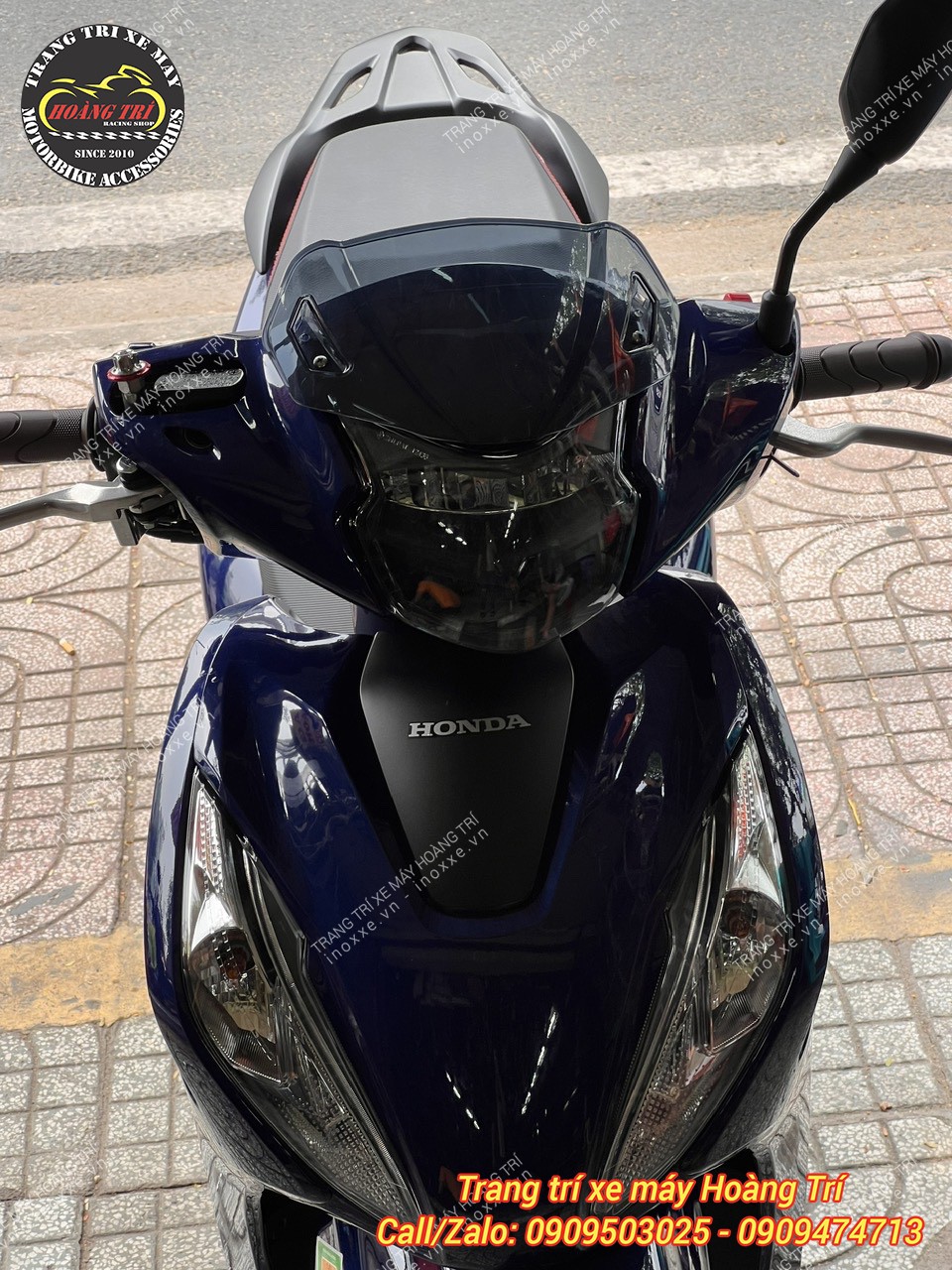 Kính chắn gió độ cho nhiều xe - Kính chắn gió Exciter 2010 Zhi.Pat