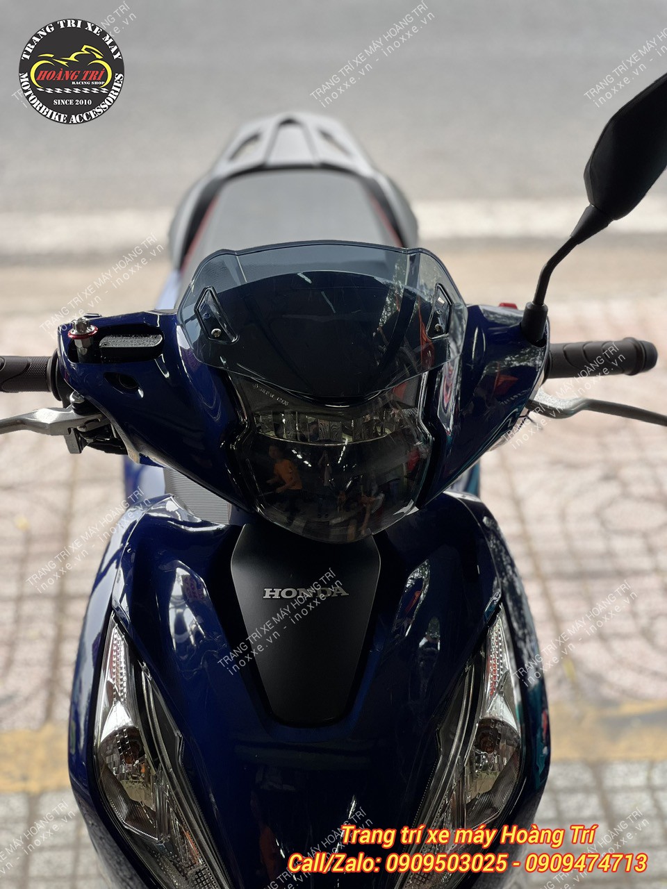 Kính chắn gió độ cho nhiều xe - Kính chắn gió Exciter 2010 Zhi.Pat