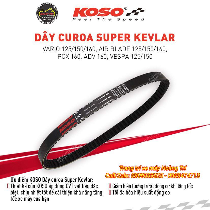 Dây curoa Koso chính hãng