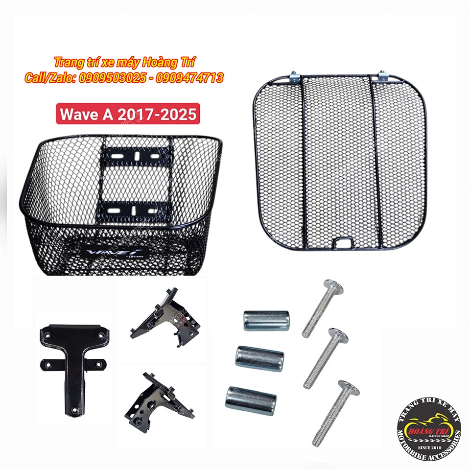 Rổ xe Wave có nắp đậy