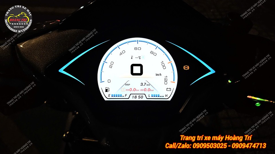 Độ đồng hồ Vespa full LCD cho xe Airblade