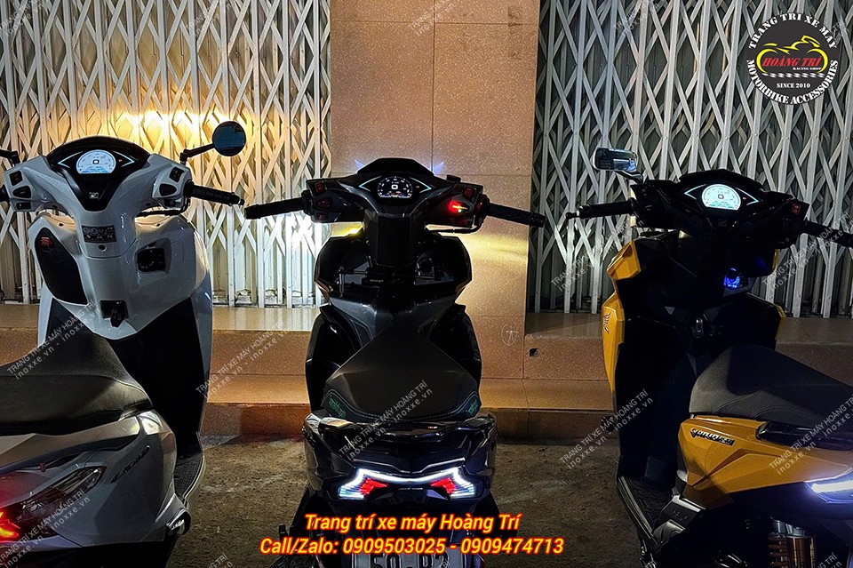 Độ đồng hồ Vespa full LCD cho xe Airblade