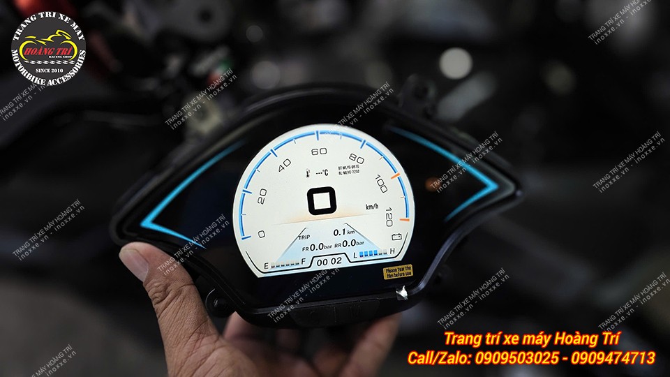 Độ đồng hồ Vespa full LCD cho xe Airblade