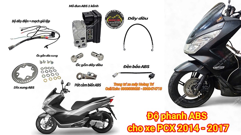 Bộ phanh ABS độ cho xe PCX 2014-2017