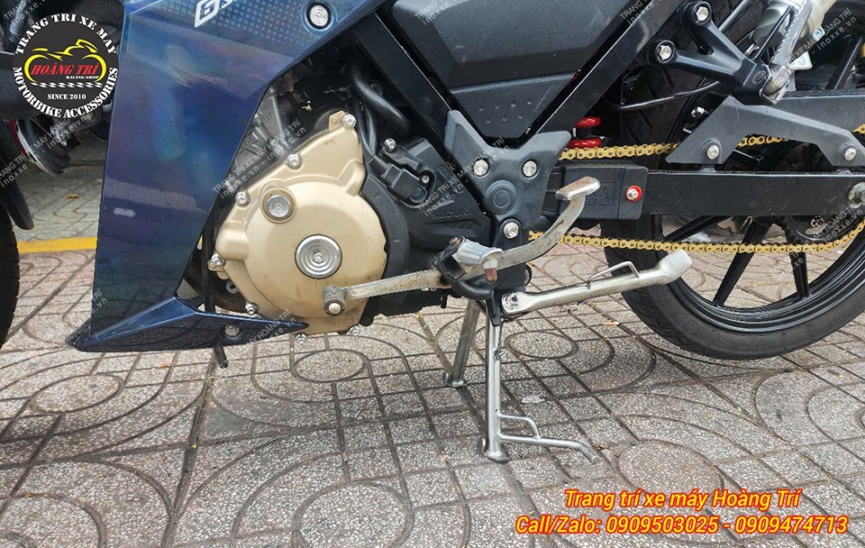 Chân chống inox dành cho xe Satria/Raider