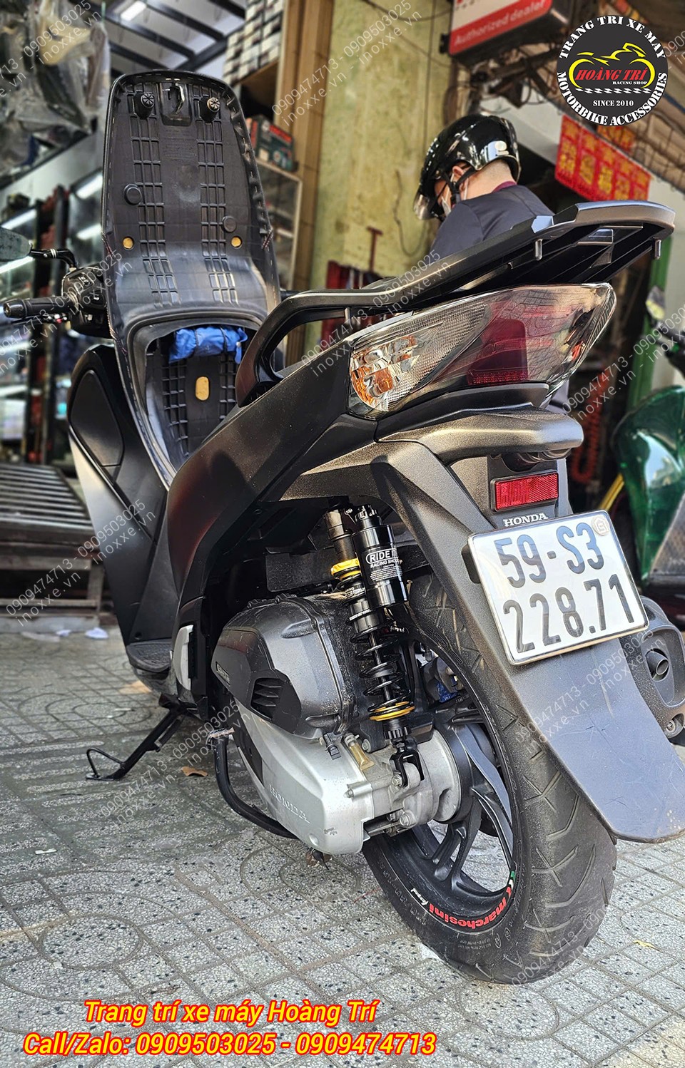 Phuộc sau bình dầu Ride it chính hãng dành cho SH 125/150/160/300/350