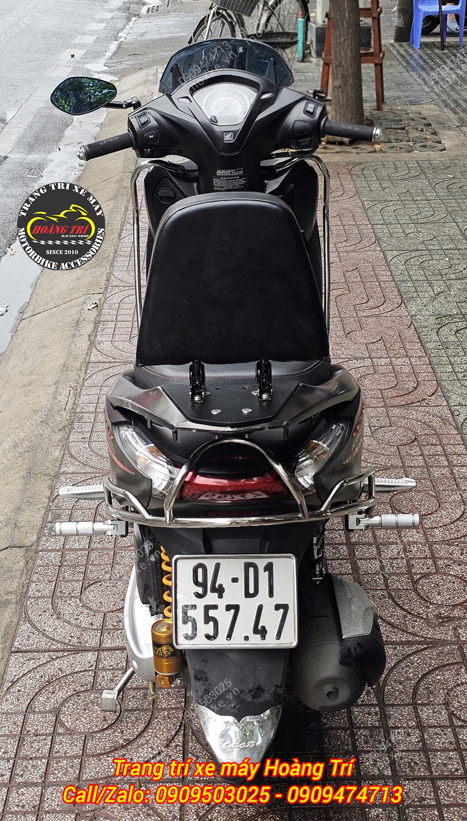 Baga sau tựa lưng Honda Lead bật / gấp 2 chiều