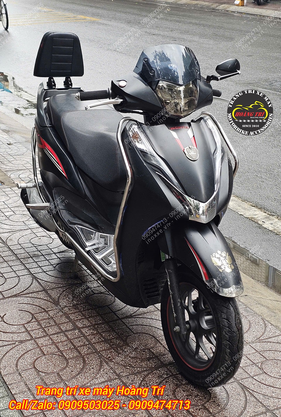 Baga sau tựa lưng Honda Lead bật / gấp 2 chiều