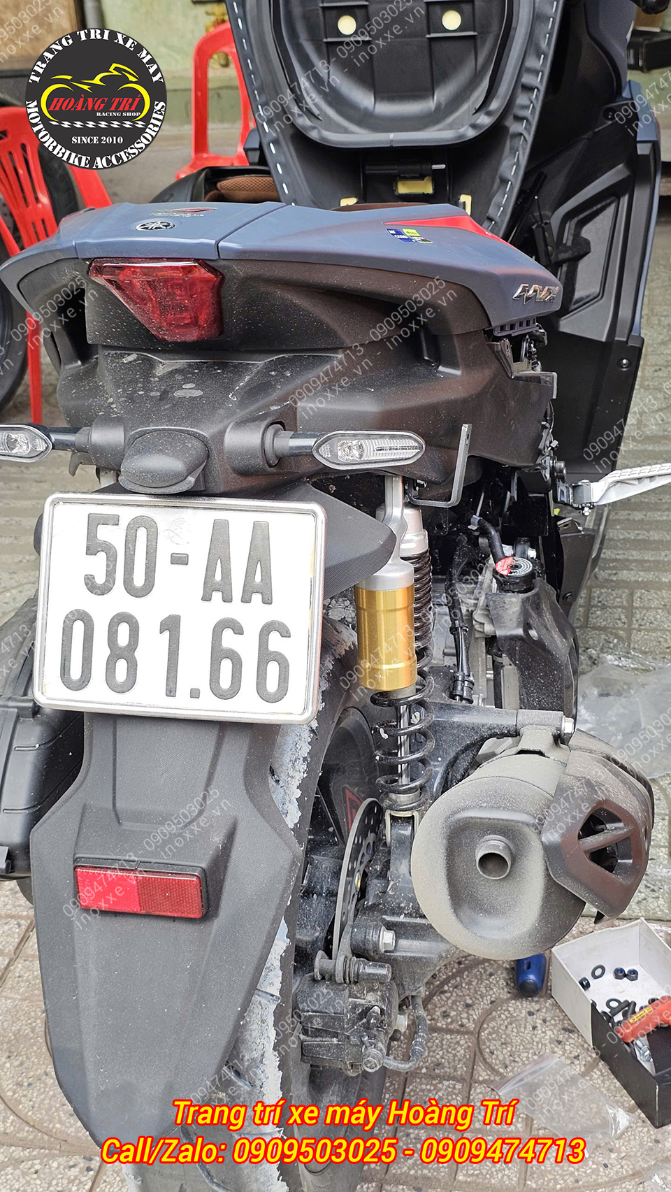 Baga sau Givi SRX(S) cho xe Yamaha NVX V3 (2025) chính hãng