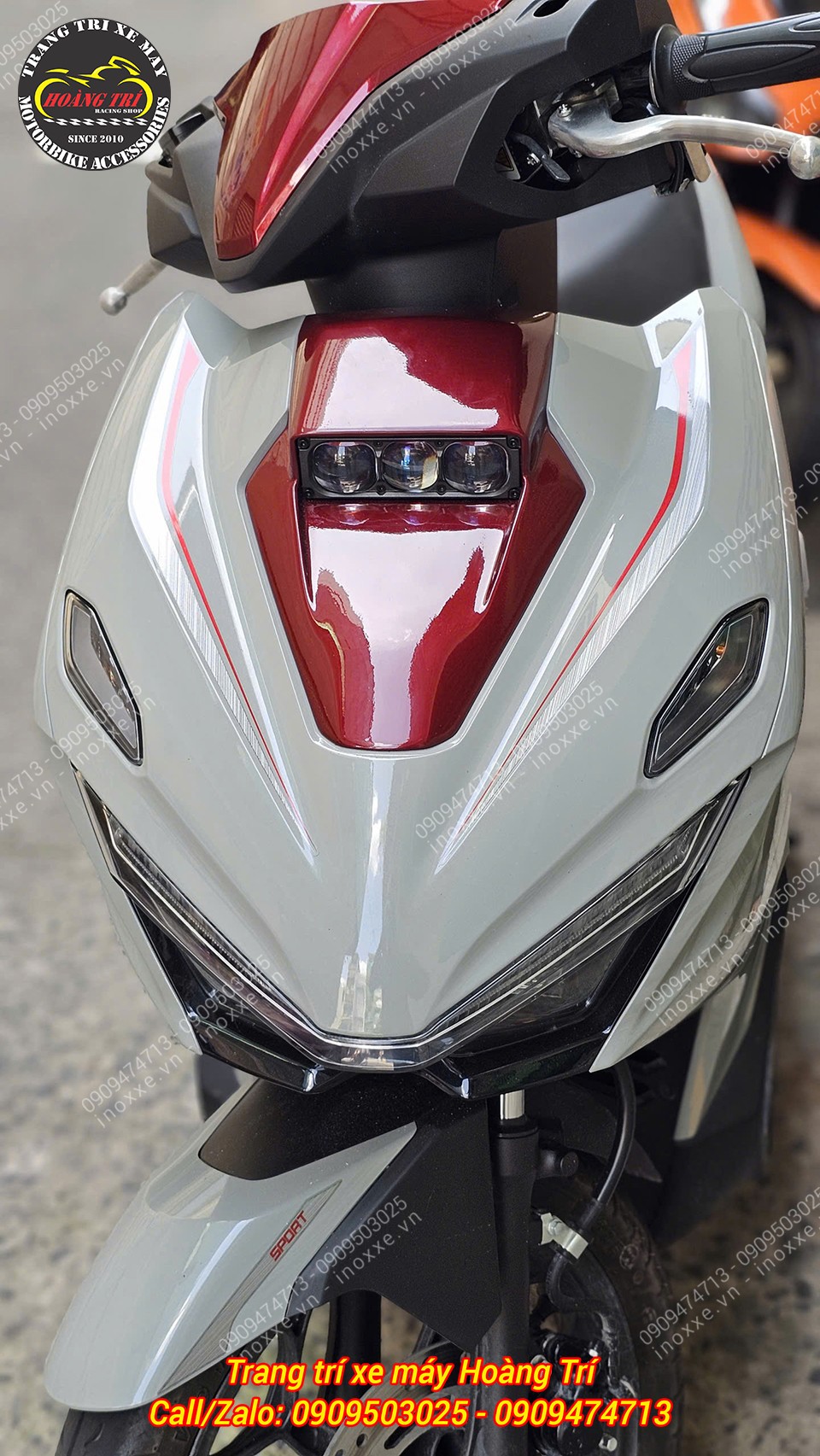 Lắp đèn trợ sáng cho xe Airblade