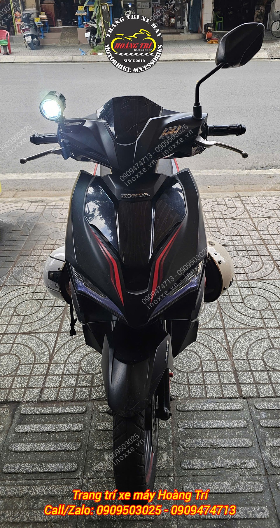 Lắp đèn trợ sáng cho xe Airblade