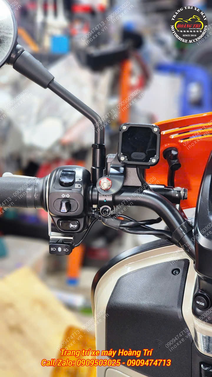 Lắp đèn trợ sáng cho xe Vespa