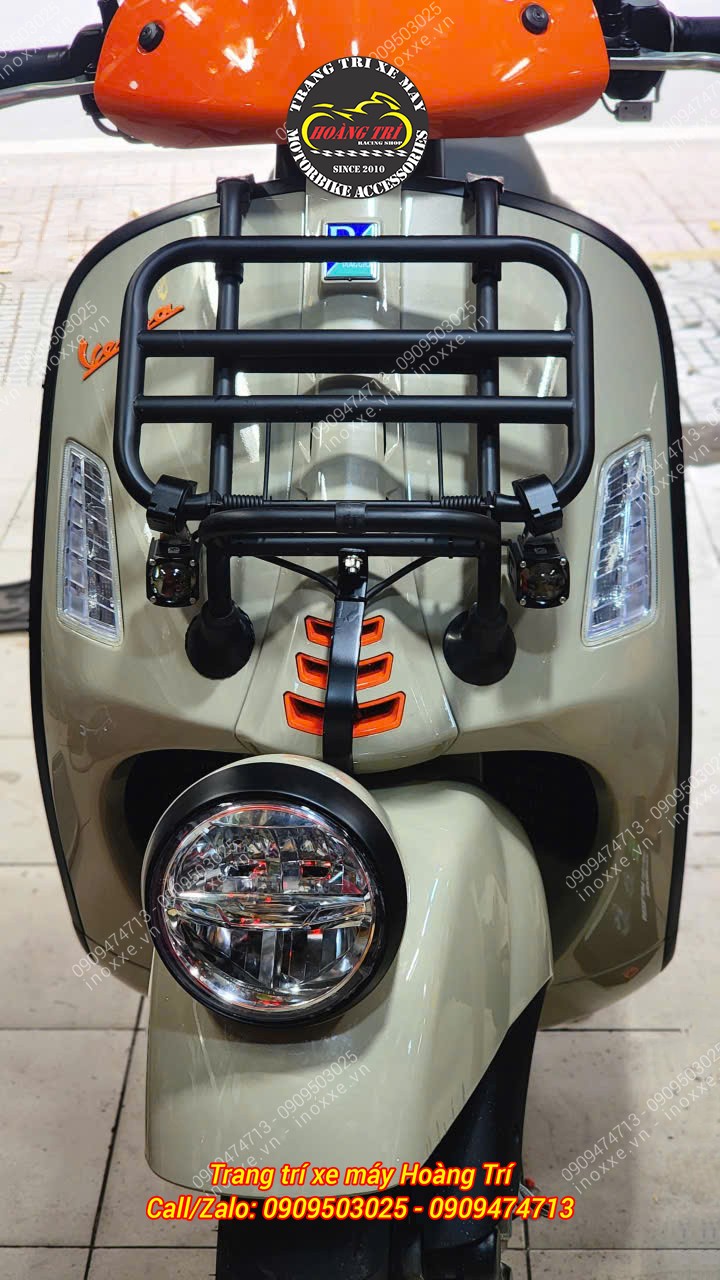 Lắp đèn trợ sáng cho xe Vespa