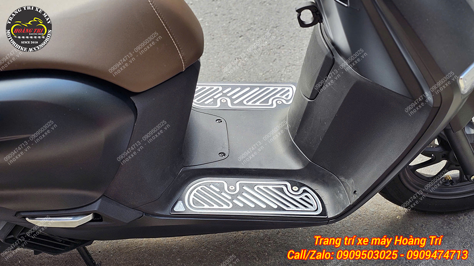 Thảm để chân Giorno 125  nhôm CNC Thái Lan