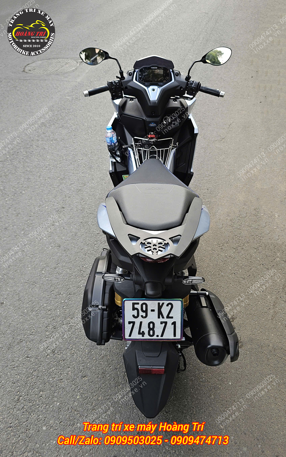 Cản sau (tay dắt) NVX V3 có Logo Yamaha
