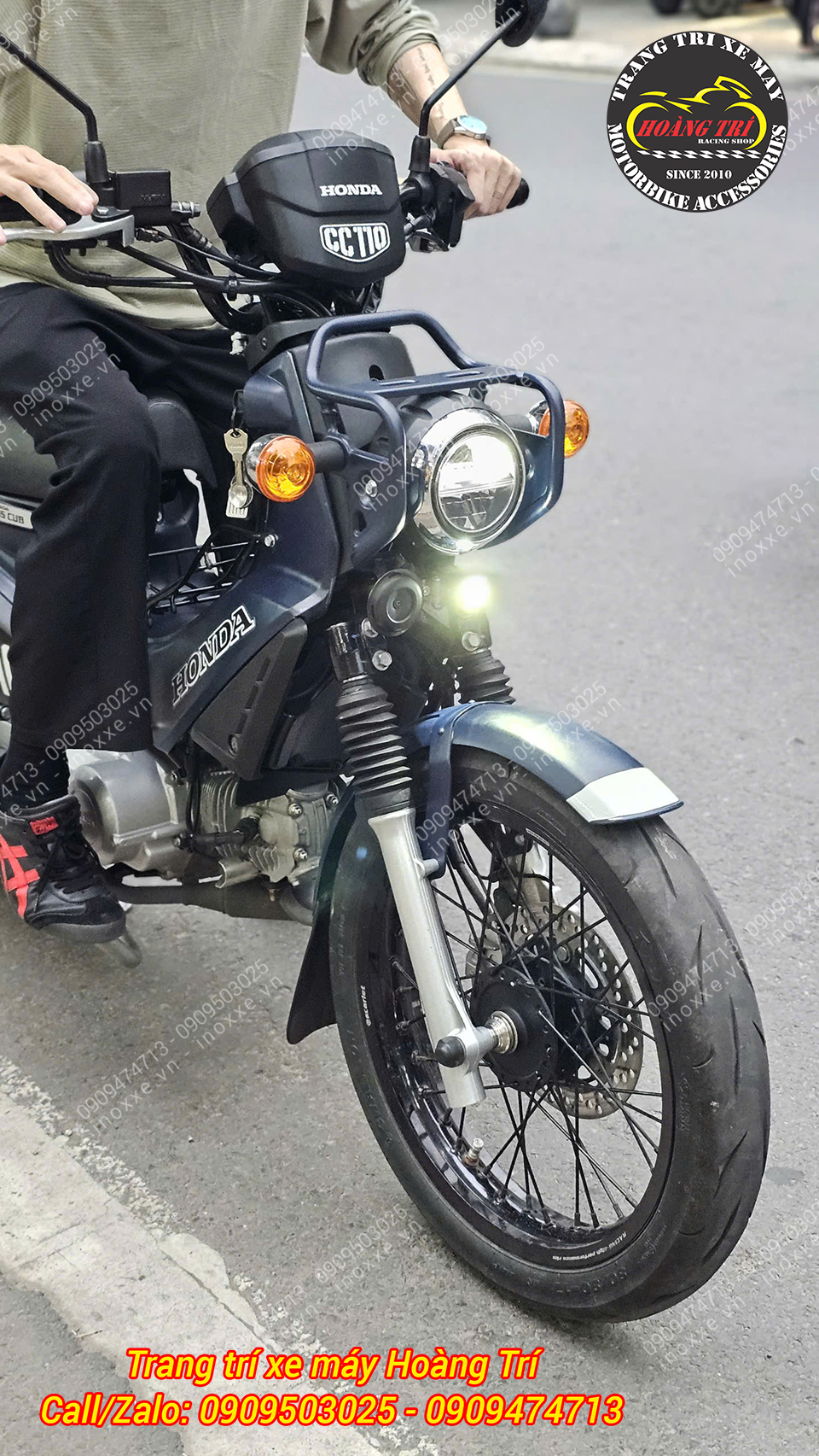 Lắp đèn trợ sáng cho xe Honda CT 125