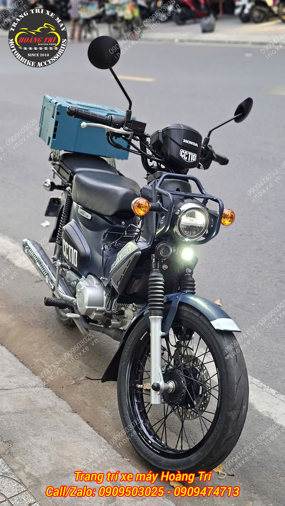 Lắp đèn trợ sáng cho xe Honda CT 125