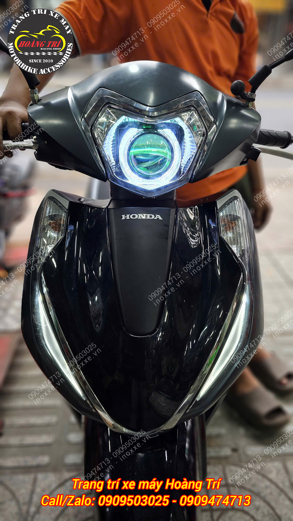 Cụm đèn pha bi cầu MTS-T500 dành cho Lead 2018-2025