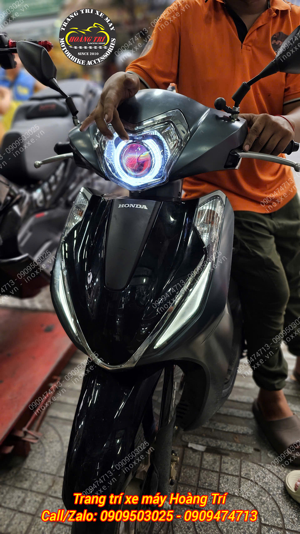 Cụm đèn pha bi cầu MTS-T500 dành cho Lead 2018-2025