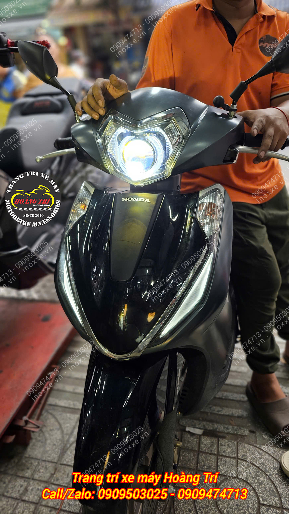 Cụm đèn pha bi cầu MTS-T500 dành cho Lead 2018-2025