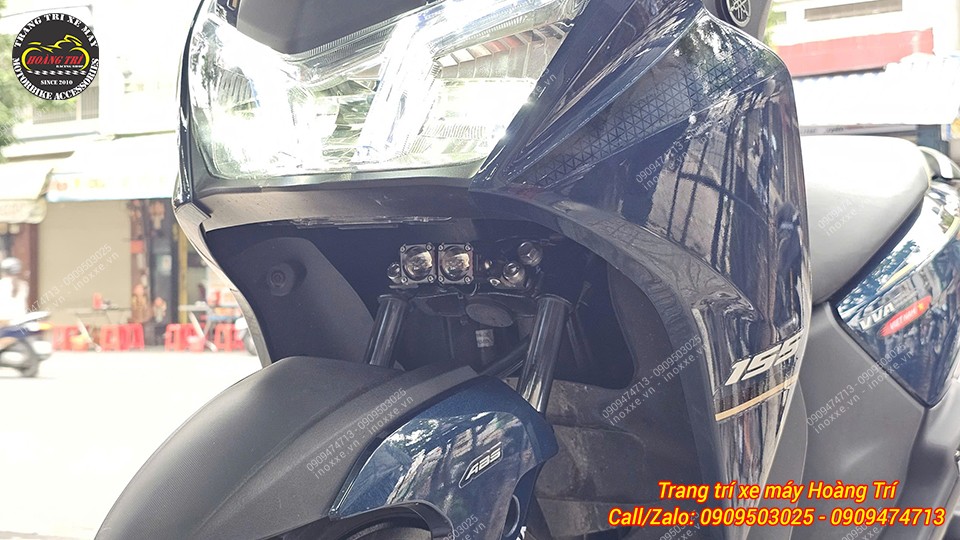 Lắp đèn trợ sáng cho xe Yamaha Lexi 155