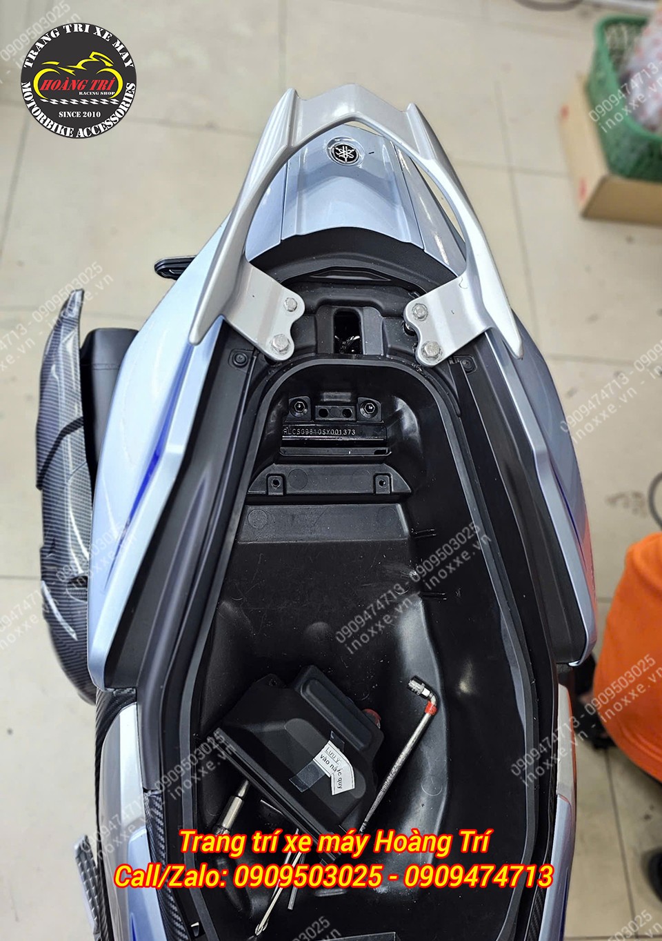 Độ cản sau cho xe NVX V3