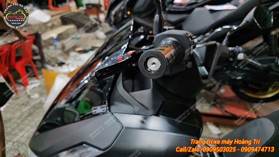 Gù inox chống rung tay lái xe máy