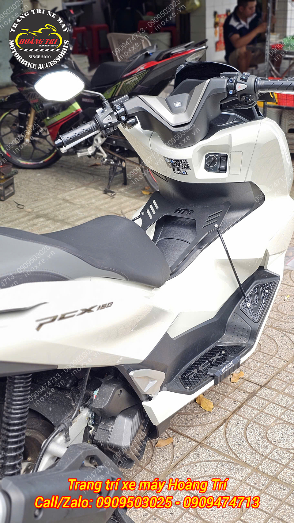 Thảm để chân PCX 160 2025 nhôm CNC