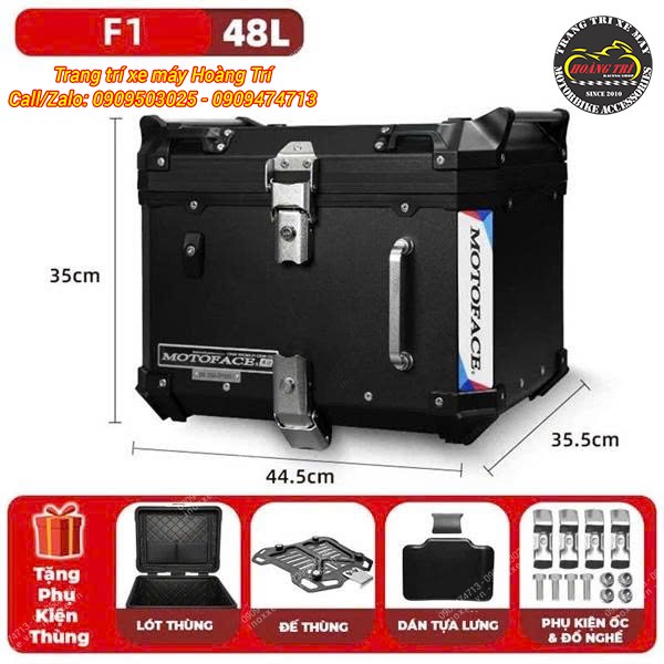 Thùng nhôm MotoFace 48 lít