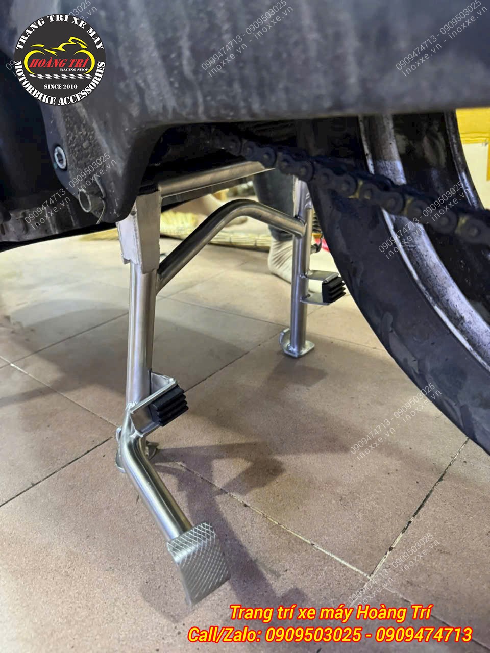 Bộ chân chống inox cho xe Datbike Quantum