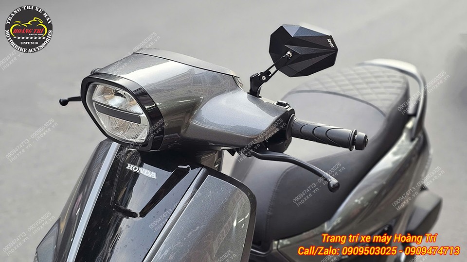 Kính hậu kiểu H2C V5 nhôm CNC