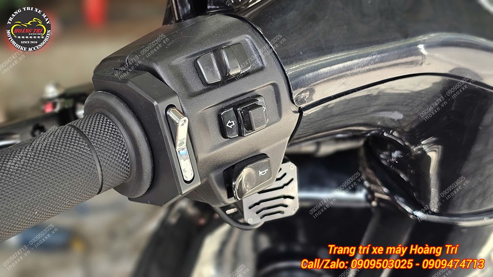 Lắp đèn trợ sáng cho xe Vespa