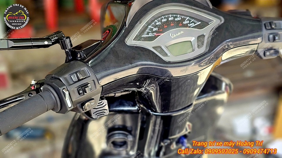 Lắp đèn trợ sáng cho xe Vespa