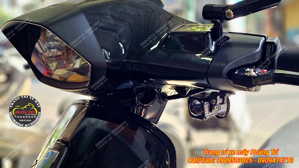 Lắp đèn trợ sáng cho xe Vespa
