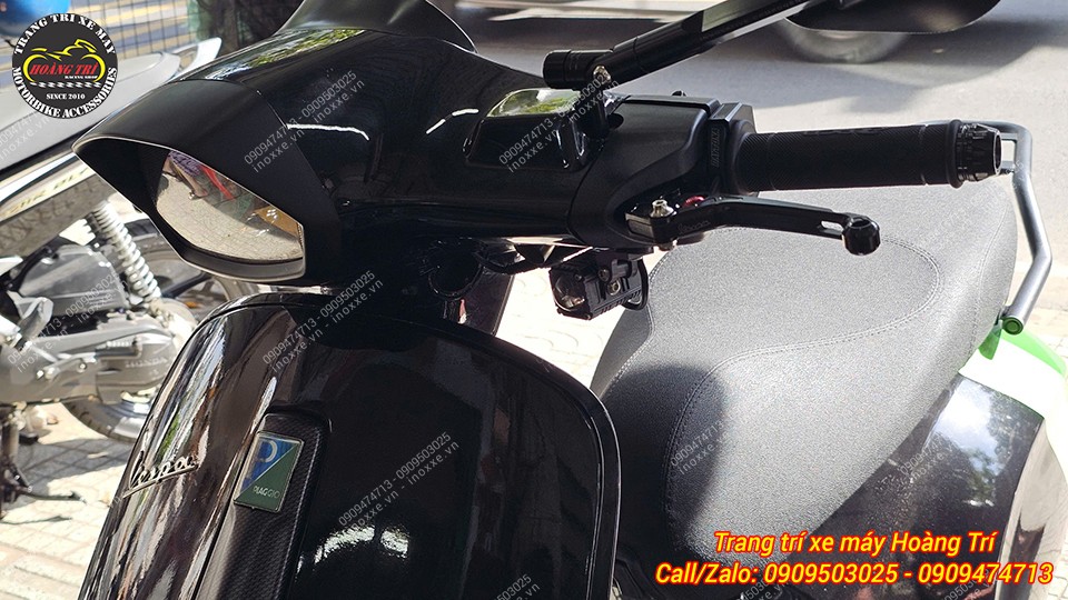 Lắp đèn trợ sáng cho xe Vespa
