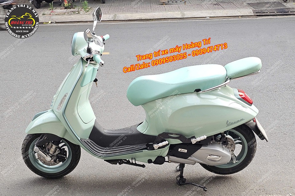 Gác chân phụ HTR nhôm CNC cho xe Vespa