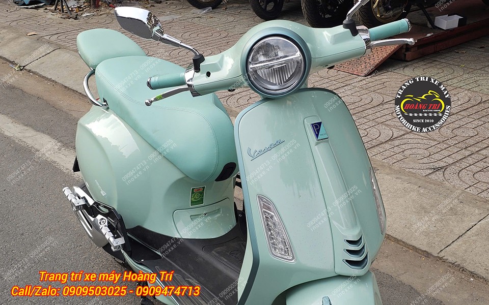 Gác chân phụ HTR nhôm CNC cho xe Vespa