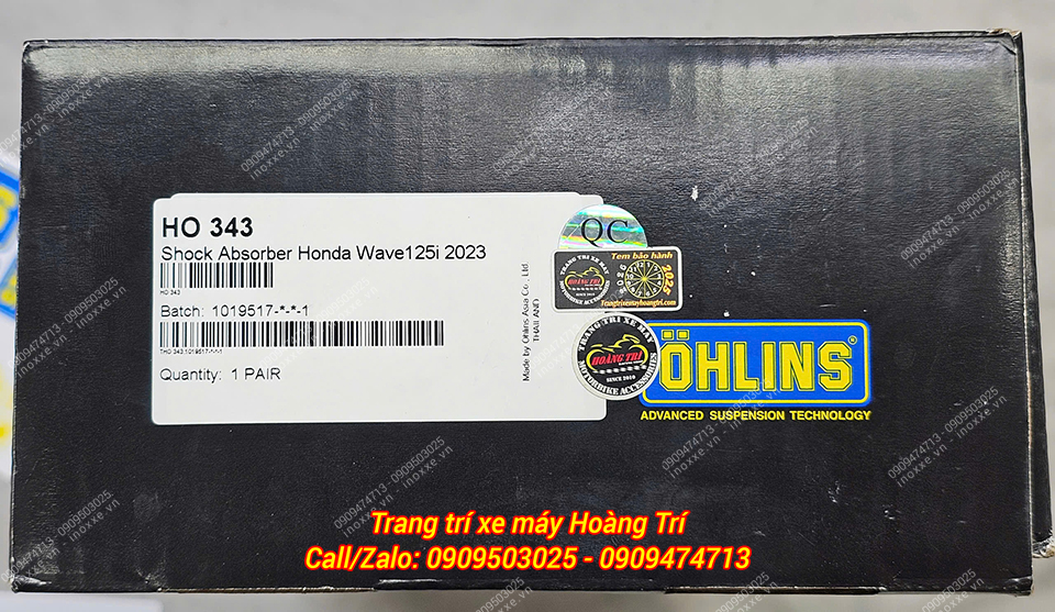 Phuộc Ohlins Wave 125i Thái Lan - HO343 chính hãng