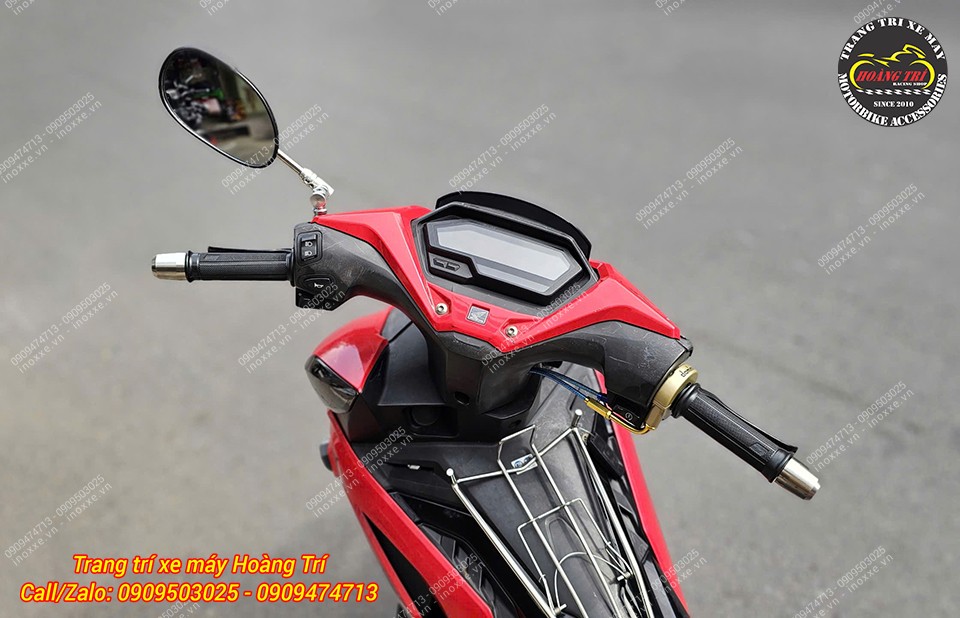 Cùm tăng tốc Domino chính hãng màu vàng đồng, dây ga dưới